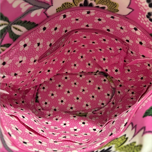 NWOT Vera Bradley Priscilla Pink Floral Quilted Tote Bag - Picture 8 of 8